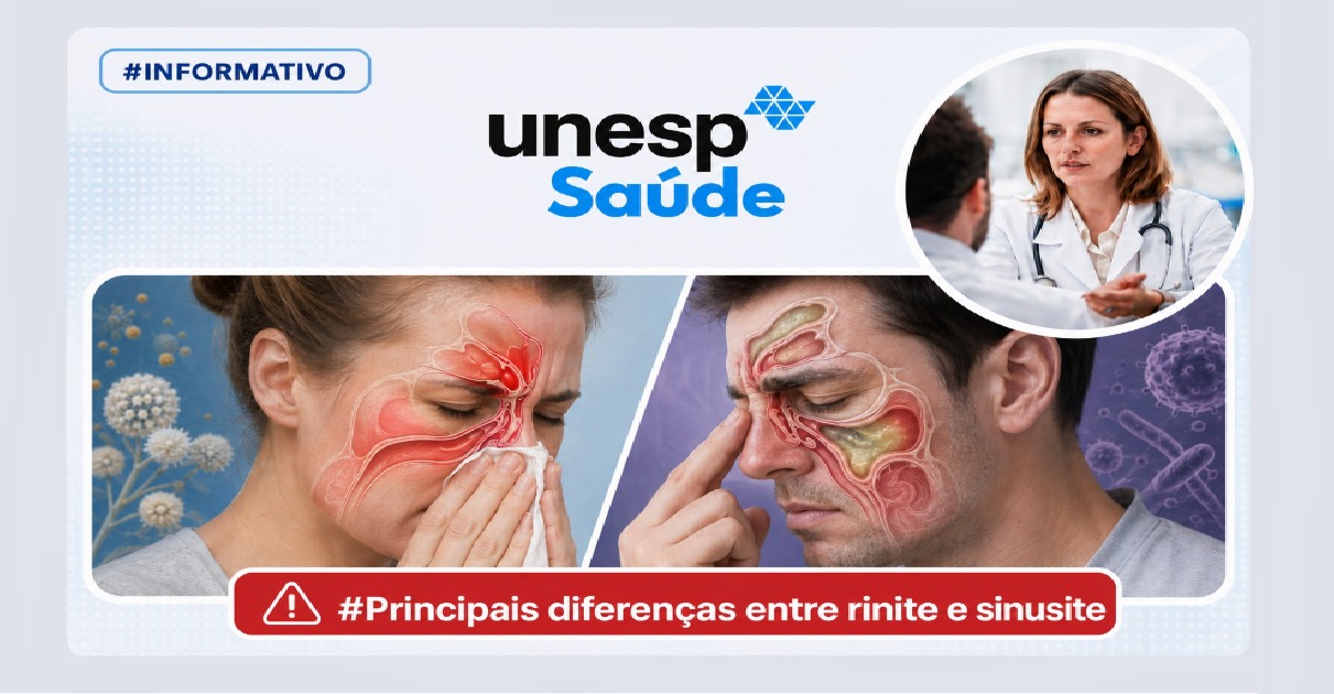 As principais diferenças entre rinite e sinusite: Um guia da UNESP Saúde